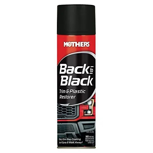 MOTHERS® 06110 Back-to-Black Trim & Plastic Restorer Aerosol 10 oz.