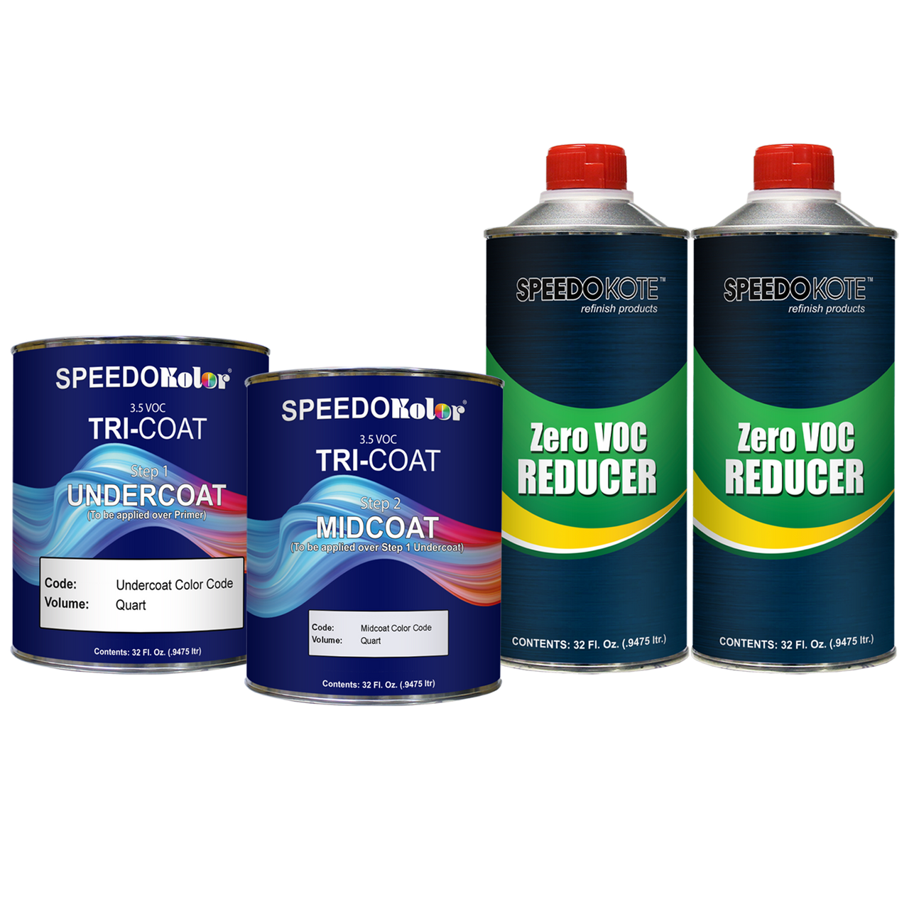 Mitsubishi P62 Red Diamond Metallic Tri-Stage Base Coat Color (2 Quart Kit)