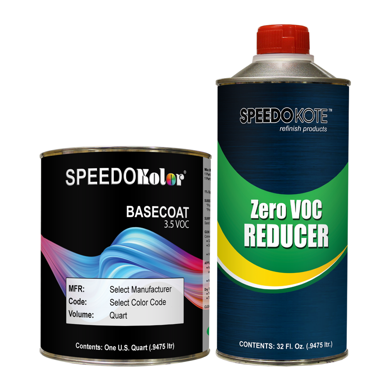 Audi LX6B Tiomangruen Base Coat Kit Quart w/Reducer (Pick Speed)