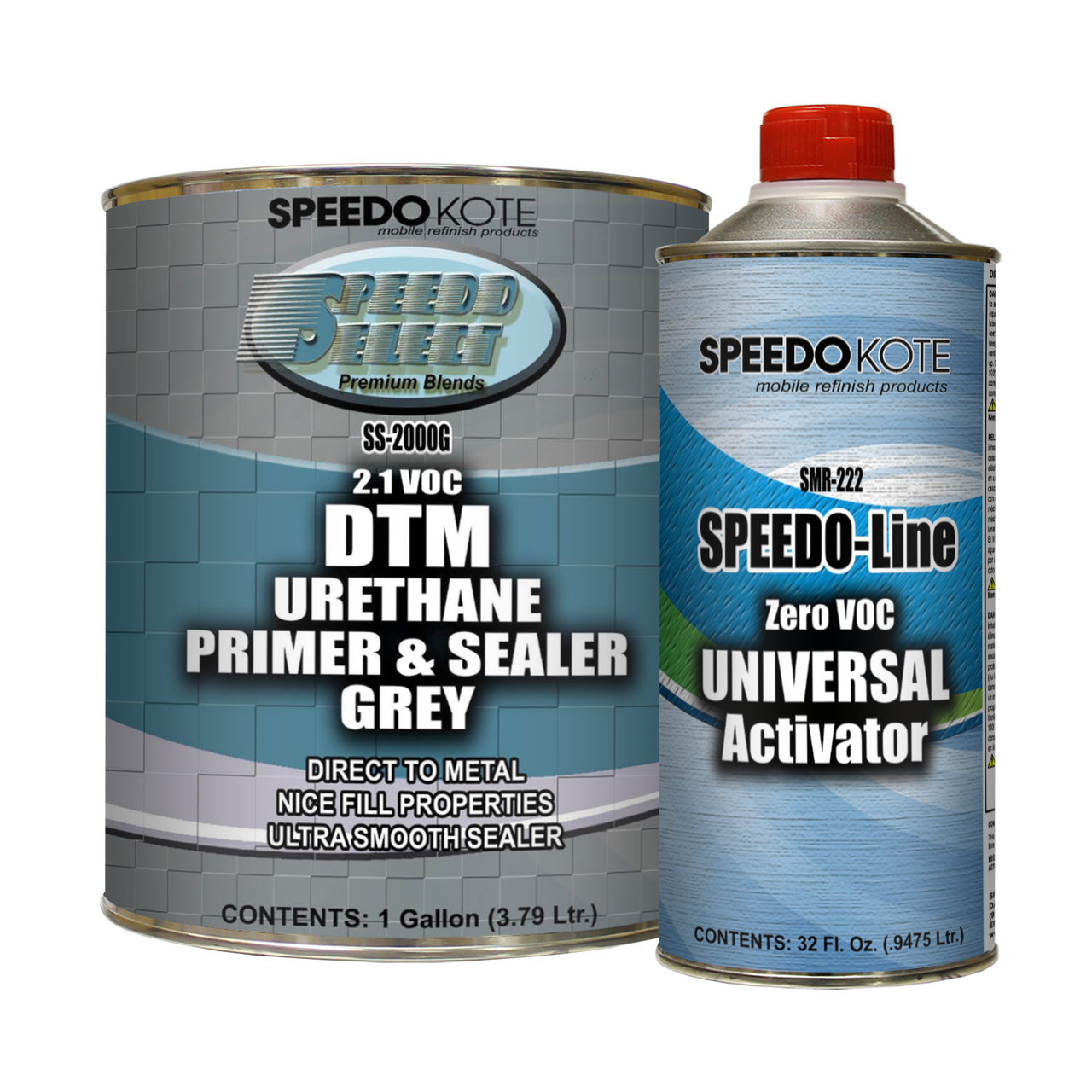 SS-2000G/SMR-222 Gray Urethane Primer & Sealer gallon kit