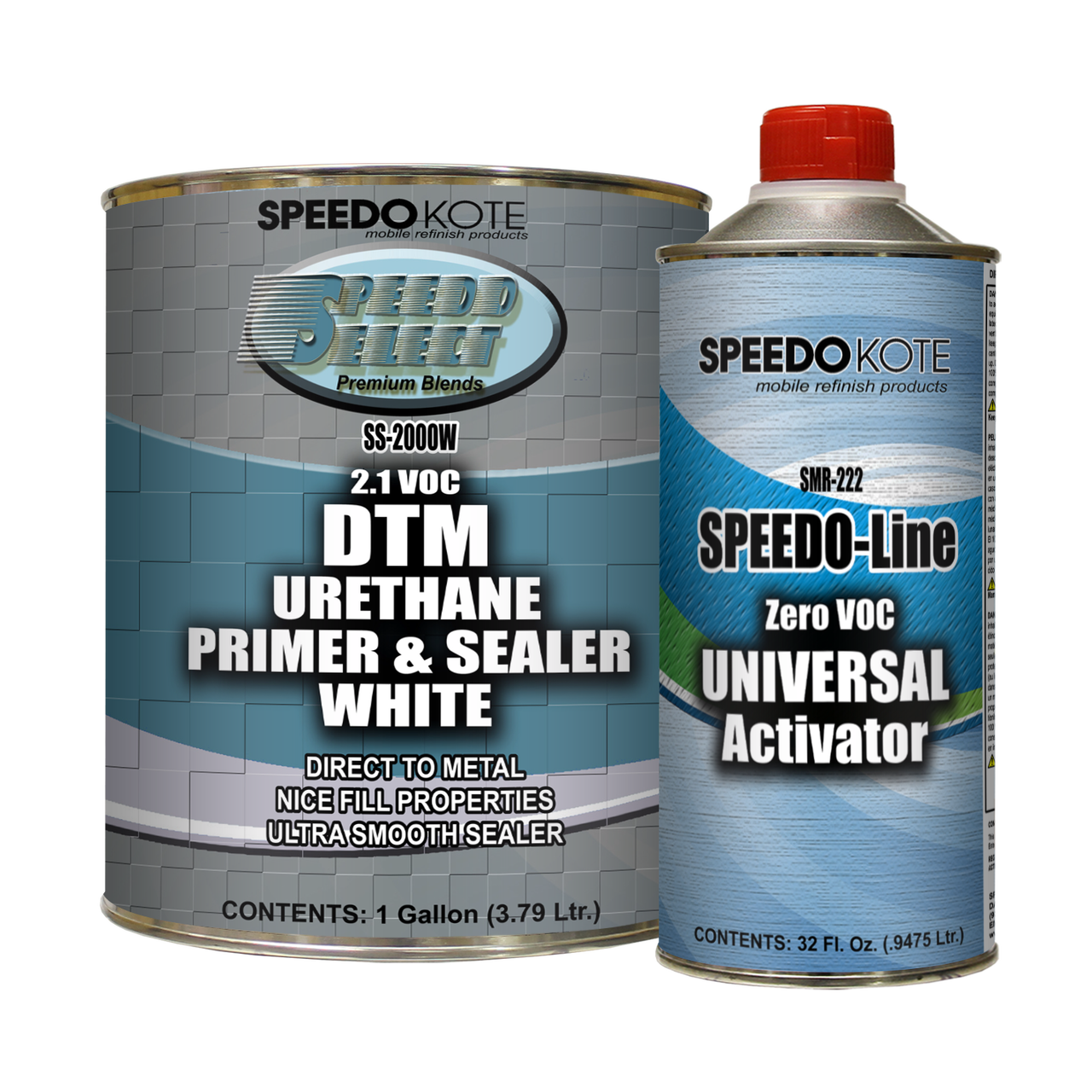 SS2000W/SMR222 White Urethane Primer & Sealer gallon kit Speedokote LLC