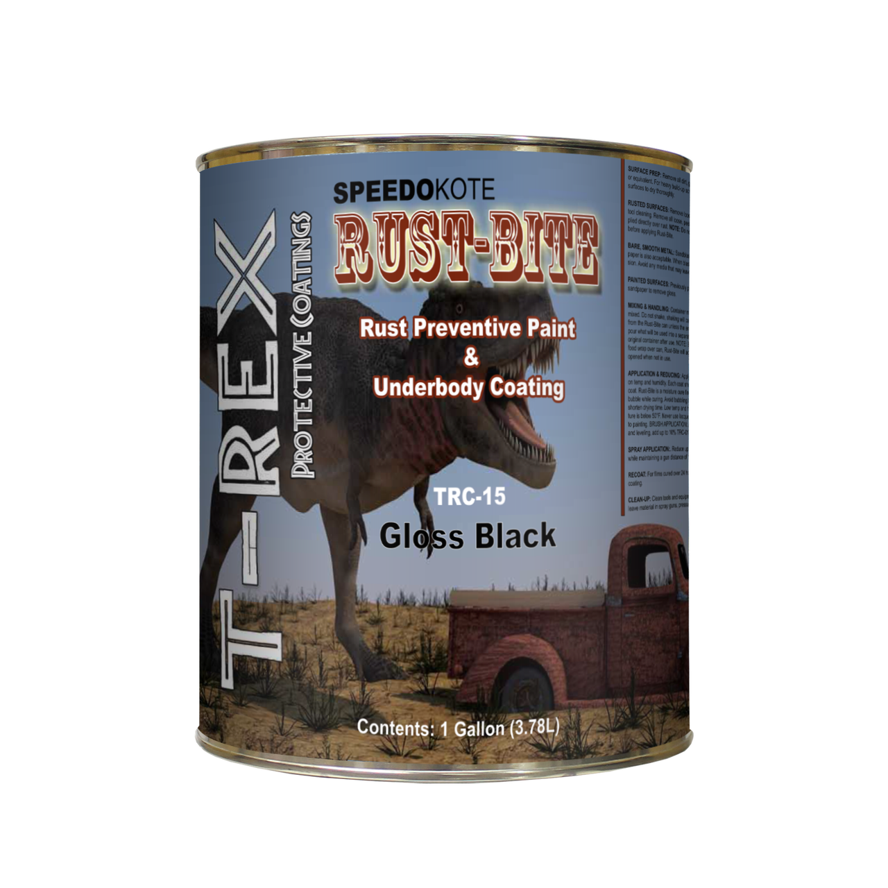 TRC-15, Rust Preventive Gloss Black Paint, Gallon