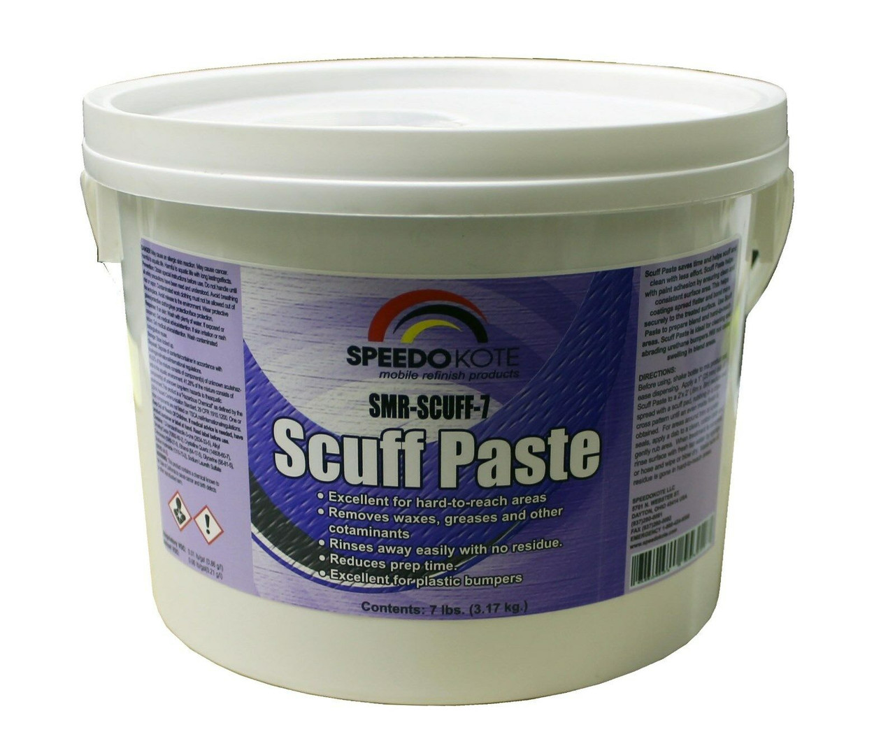 Automotive Scuff Paste Paint Preparation Abrasive & Cleaner, 7 lbs
