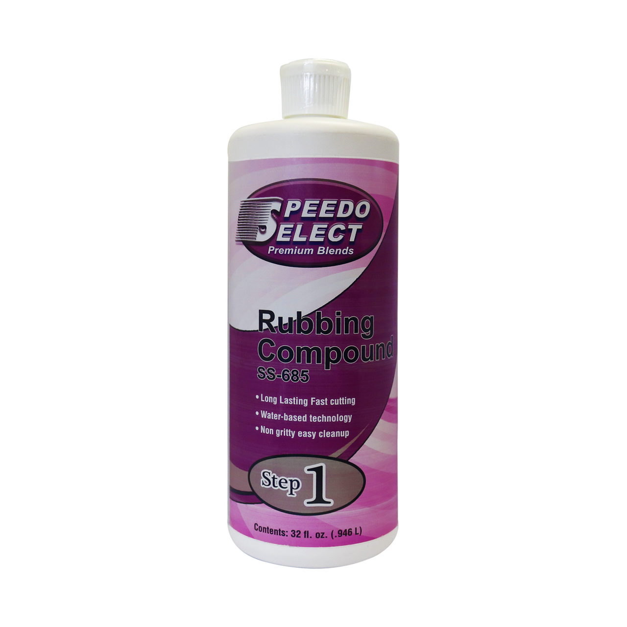 Step 1, SS-685 Rubbing Compound Removes 1200 Grit, Fast Cut, No Dry-Out Detail Products