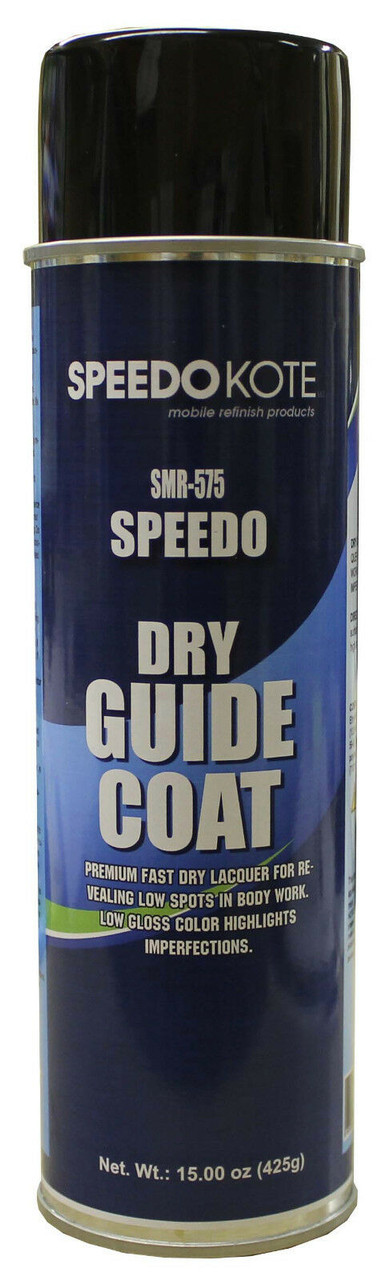 Black Guide Coat reveals low spots & imperfections in body work - 15 oz. Aerosol