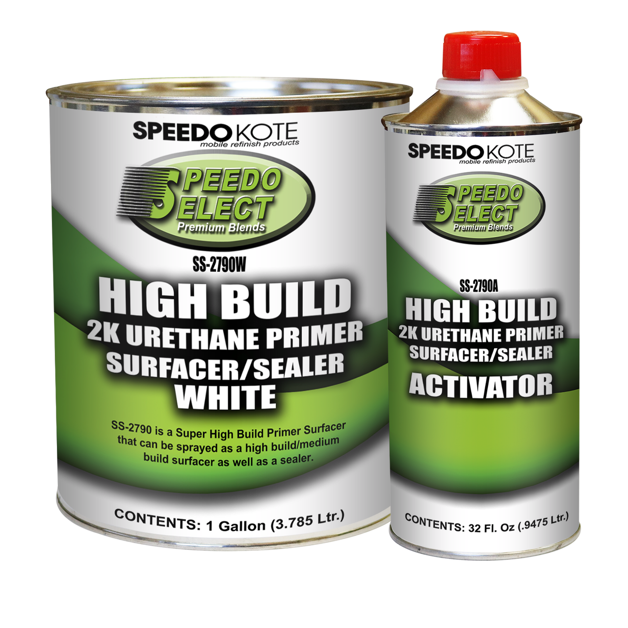 SS-2790W/SS-2790A High Build Primer WHITE GALLON KIT