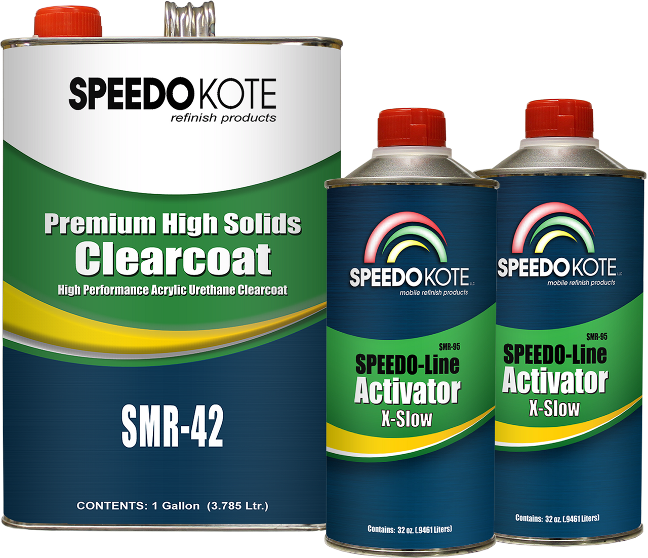 Premium High Solids Clear Coat, Clearcoat 6 Qt X-Slow (Hot Temp.) Kit, SMR-42/95