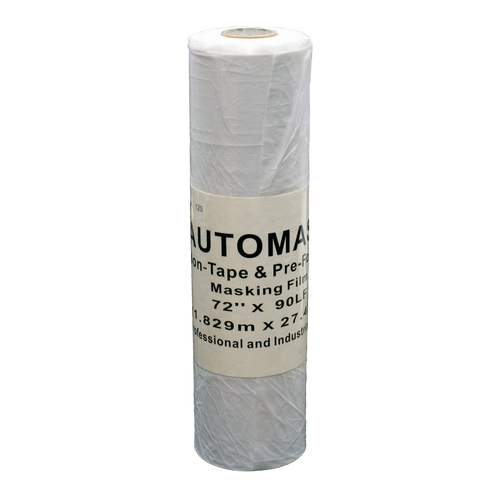 AutoMask Pre-Folded 72" X 90' Plastic Masking Film, 6 ft. X 7.5 ft.