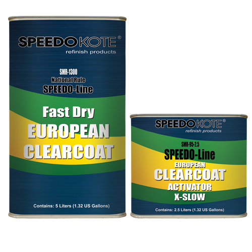 Fast Cure European Clear Coat, SMR-1300/95 7.5 Liter Euro Clearcoat w/Very Slow Act.
