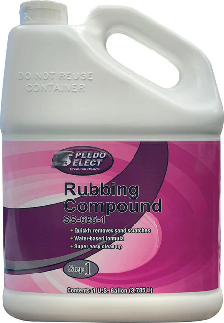 Step 1, SS-685-1 Rubbing Compound Removes 1200 Grit, Fast Cut, 1 GALLON