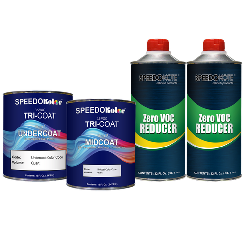 Toyota 3U9/3T7 Emotional Red Tri-Stage Base Coat Color (2 Quart Kit)