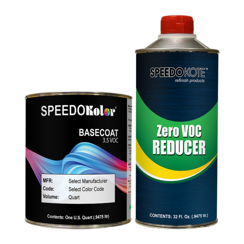 GM WA203C Dark Toreador Metallic Base Coat Kit Quart w/Reducer (Pick Speed)
