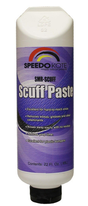 SMR-SCUFF Automotive Scuff Paste Paint Preparation Abrasive & Cleaner, 22 oz.
