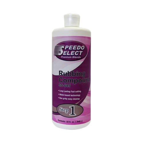 Step 1, SS-685 Rubbing Compound Removes 1200 Grit, Fast Cut, No Dry-Out Detail Products