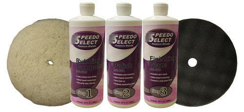 Steps 1, 2 & 3 Auto Polishing System, SS-685, SS-664 & SS-668, Qt. Each & Pads 