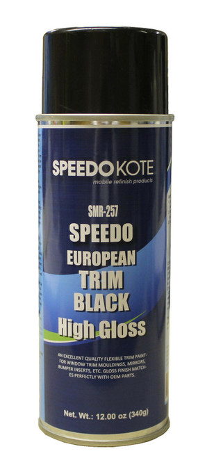 European Trim Black High Gloss, Automotive Grade, 12 oz. Aerosol can, SMR-257 