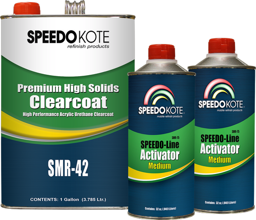 Premium High Solids Clear Coat, Clearcoat 6 Qt. Med. (Mid Temp.) Kit, SMR-42/75