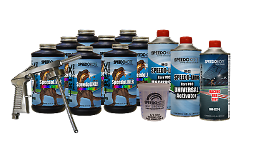 T-Rex Racing Red Truck Bed Liner kit, SMR-1000RR-K8 Bedliner 8 quarts w/Free Gun