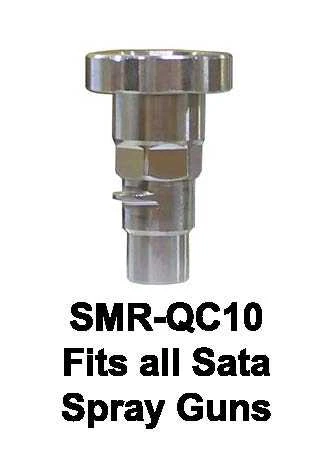 Q-Cup Spray Gun Cup Adapter SMR-QC10 - Fits Full Size SATA Gravity Spray Guns