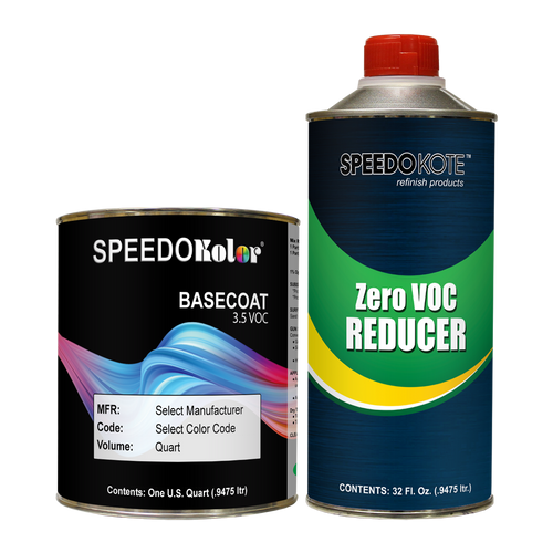 Ford YN Silver Metallic Base Coat Kit Quart w/Reducer (Pick Speed) -  Speedokote LLC