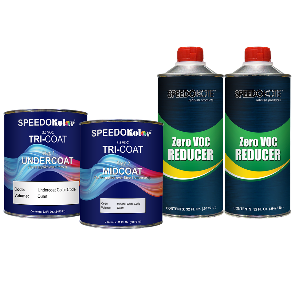 Ford J4 Deep Impact Blue Metallic Spray Paint With Clear Coat - Compatible Color