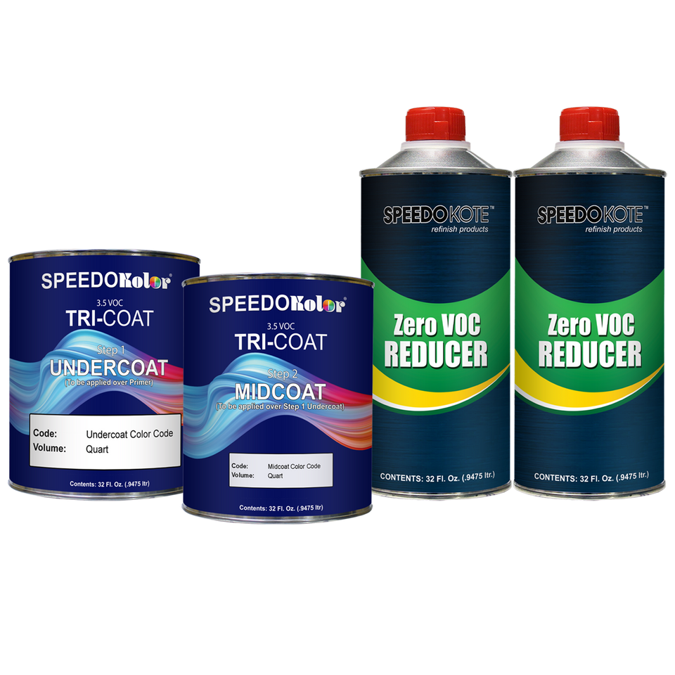 Mazda 34K Crystal White Pearl TriStage Base Coat Color (2 Quart Kit