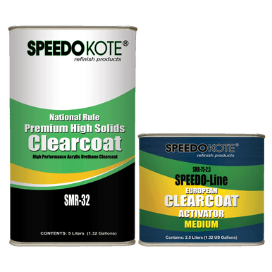 Premium High Solids Clear Coat, Clearcoat 7.5L Med. (Mid Temp.) Kit,  SMR-32/75 Highest Gloss Premium Clear Coat, use at 65-80 deg. F