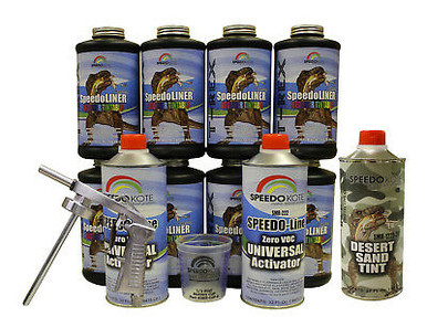 T-Rex Desert Sand Spray On urethane Truck Bed Liner, 8 quart kit