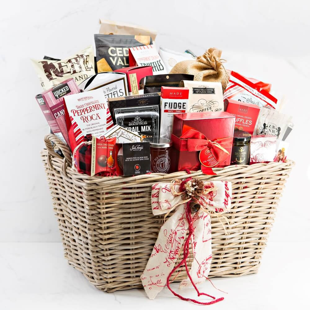 Holiday Gift Baskets: Large Holiday Food Hamper