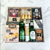 Kickoff Snacks & Beer Basket with gourmet savoury snacks, charcuterie items, and Canadian beer