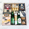 Kickoff Snacks & Beer Basket with gourmet savoury snacks