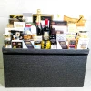 luxury champagne and red wine basket
