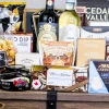 red and white wine gift basket