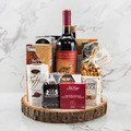rustic red wine gift basket