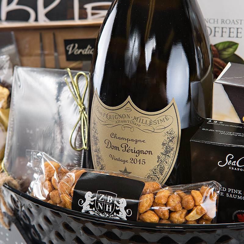 Dom Perignon Gift Basket | Stunning Design-Free Shipping | Whata