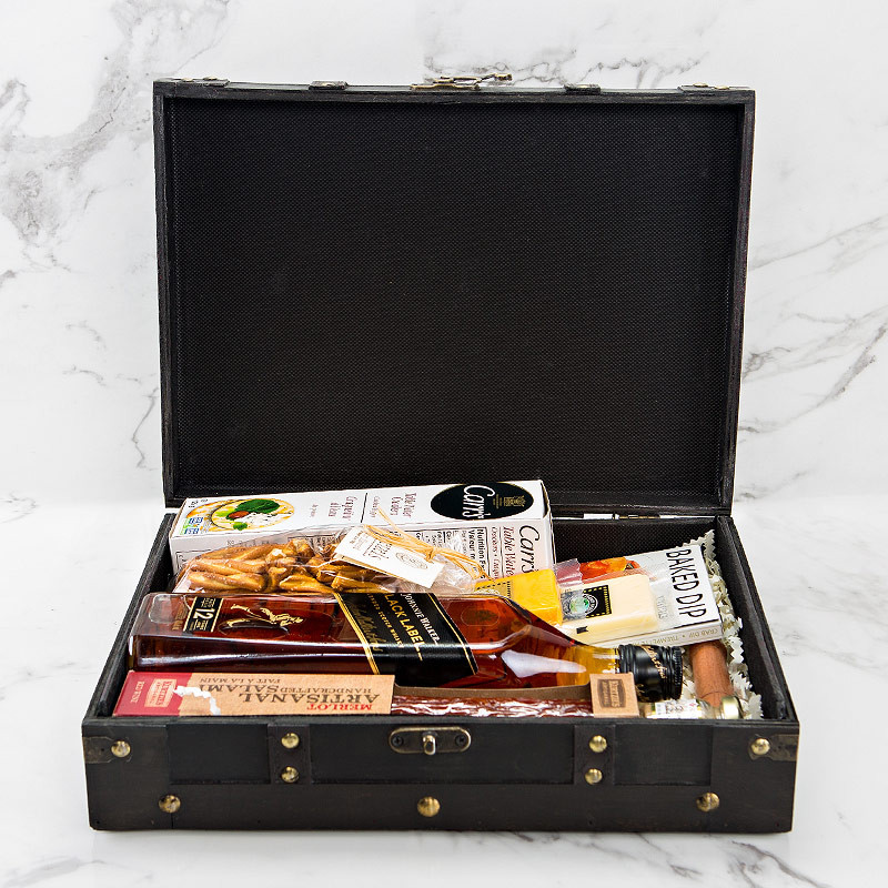 Johnnie Walker Black Chest - Gift Set Toronto | Whata Basket