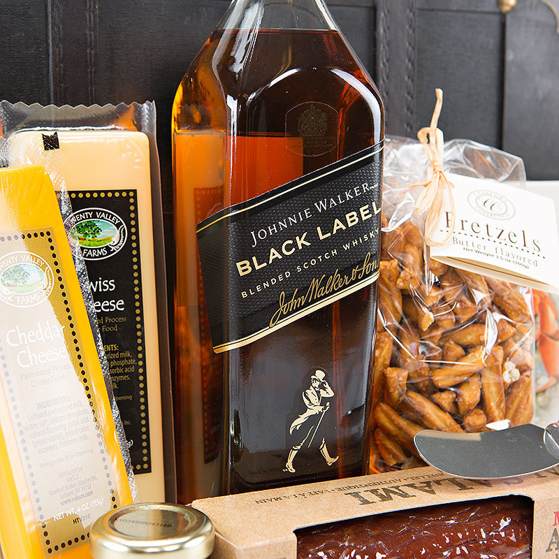 Johnnie Walker Black Chest - Gift Set Toronto | Whata Basket
