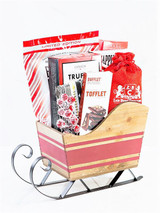 festive sleigh gift basket