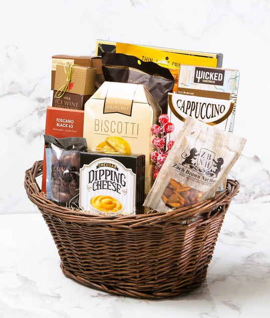 holiday gourmet treats gift basket