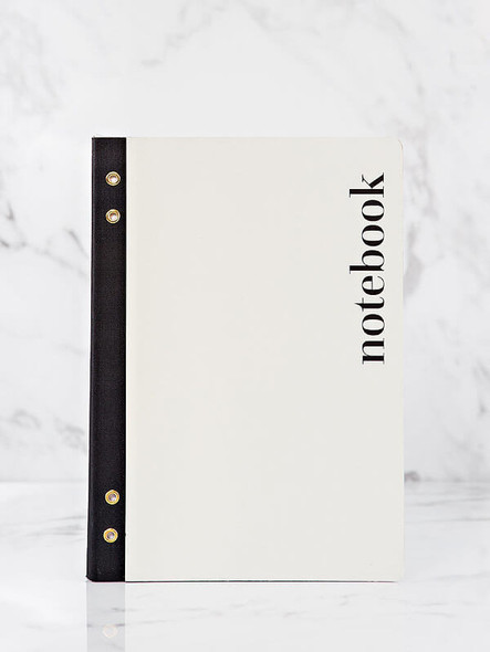 white notebook gift