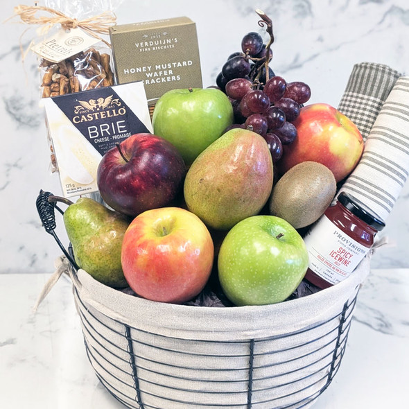 Large Fruit and Gourmet Gift Basket