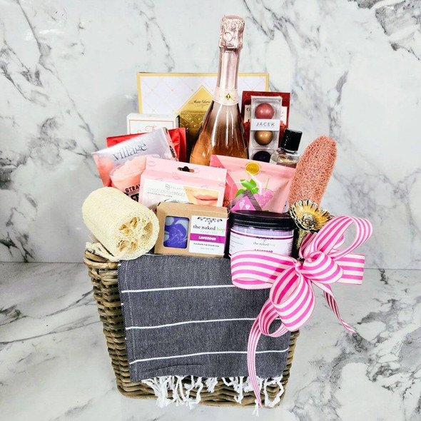 sparkling valentines spa basket oakville