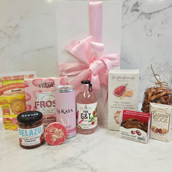 Pink Gift Baskets For Her Birthday in Ontario