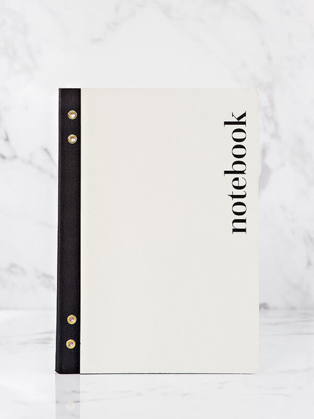 white notebook gift