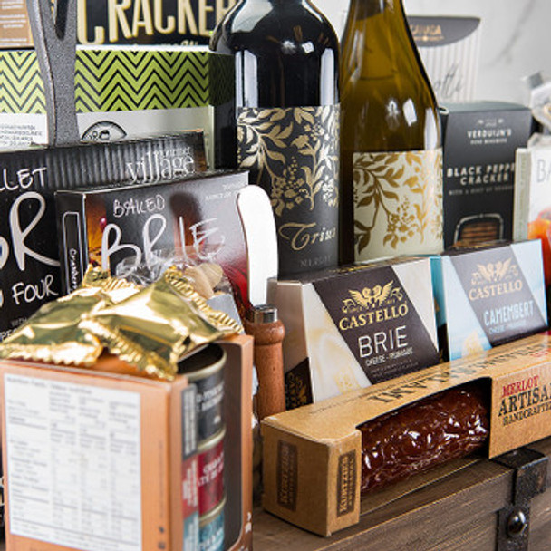 food basket with wine ideas toronto