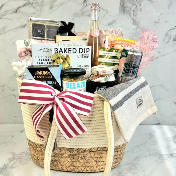 Rose Wine & Gourmet Food Basket in Toronto