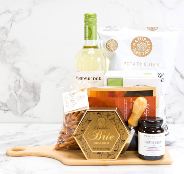 wine & cheese gift basket