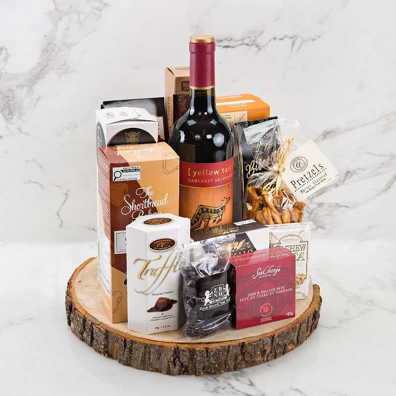 rustic red wine basket Toronto