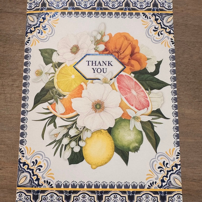 thank you greeting card