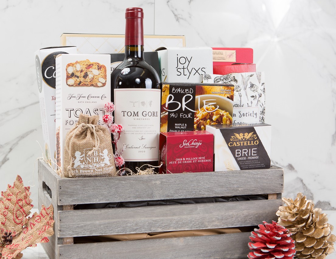 holiday gift baskets with wine toronto